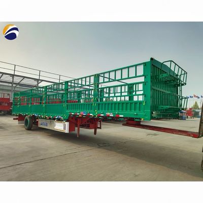 Semi-remorque à 3/4 essieux de 30 à 80 tonnes pour le transport de marchandises et de bétail