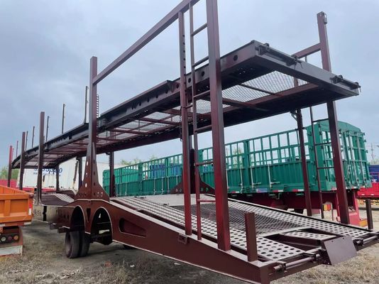 Trailers de chargement et de déchargement automatiques à deux ponts adaptés aux exigences du client