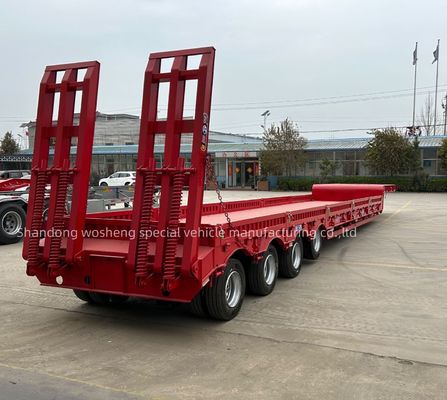 Trailers à large bande Q345B / T700 en acier de 40 tonnes pour le chargement lourd