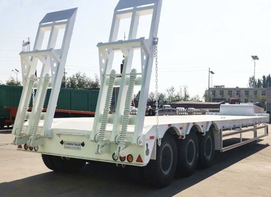 Trailers à large bande Q345B / T700 en acier de 40 tonnes pour le chargement lourd