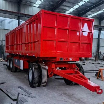 40 à 100 tonnes remorque à traction Dolly Full Truck Trailer avec piquet de paroi latérale pour charges lourdes