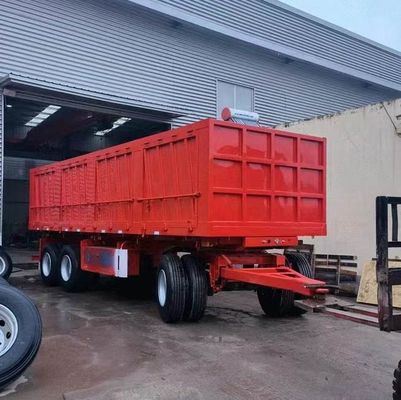 40 à 100 tonnes remorque à traction Dolly Full Truck Trailer avec piquet de paroi latérale pour charges lourdes