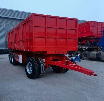 40 à 100 tonnes remorque à traction Dolly Full Truck Trailer avec piquet de paroi latérale pour charges lourdes
