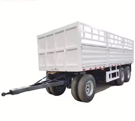 3 traction d'essieu Dolly Full Truck Trailer avec clôture de piquet à la demande du client