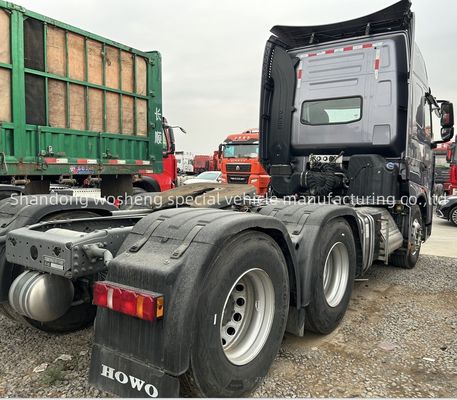 Acier Sinotruk Utilisé 6x4 Manche gauche Howo 371 375 Tracteur camion Diesel Carburant manuel Moteur Weichai