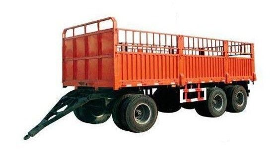500 mm Q345 Barre de traction en acier au carbone Rideau complet avec 3 essieux Capacité 40-100 tonnes