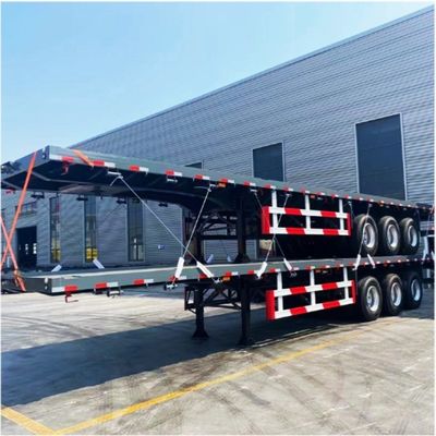 Semi-remorque à lit plat de 30 à 100 tonnes et remorque de camion