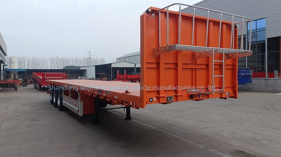 Semi-remorque à lit plat de 30 à 100 tonnes et remorque de camion