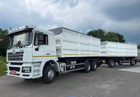 40-100 tonnes de matériel d'acier à barre de traction Clôture à remorque pleine avec système de suspension mécanique