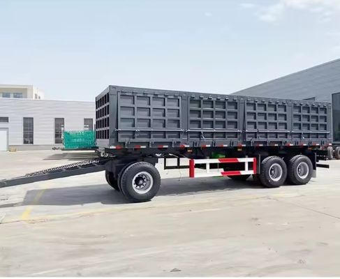 20 à 80 tonnes de camions à remorque avec matériel en acier et taille personnalisable 7600X2450X2500mm