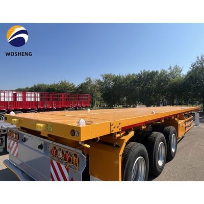 20 pieds 40 pieds conteneur camion plat semi-remorque avec 3 mm 4 mm plate-forme de grain