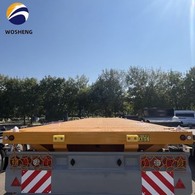 20 pieds 40 pieds conteneur camion plat semi-remorque avec 3 mm 4 mm plate-forme de grain
