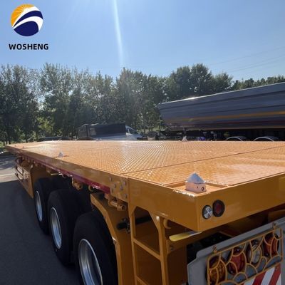 20 pieds 40 pieds conteneur camion plat semi-remorque avec 3 mm 4 mm plate-forme de grain