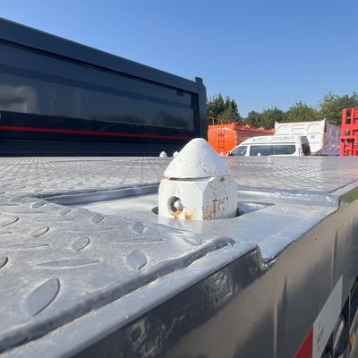 20 pieds 40 pieds conteneur camion plat semi-remorque avec 3 mm 4 mm plate-forme de grain
