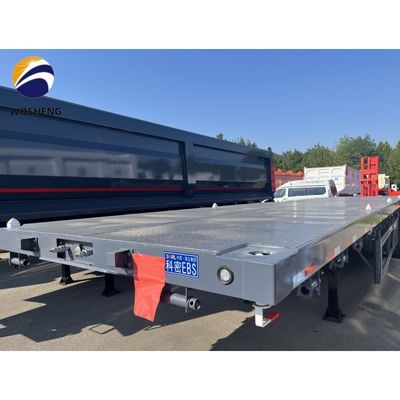 20 pieds 40 pieds conteneur camion plat semi-remorque avec 3 mm 4 mm plate-forme de grain