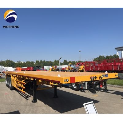 20 pieds 40 pieds conteneur camion plat semi-remorque avec 3 mm 4 mm plate-forme de grain