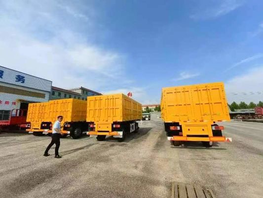 WOSHENG 2 axes transport de marchandises Full Trailer avec barre de tirage et demande du client