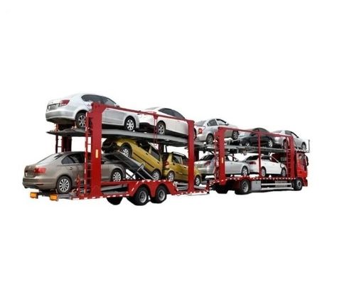 Transports 6-10 voitures avec Wosheng 2 axes remorque de véhicule et conception à double pont