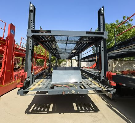 Trailers à deux essieux en acier, semi-remorques, véhicules à deux étages, remorques automatiques