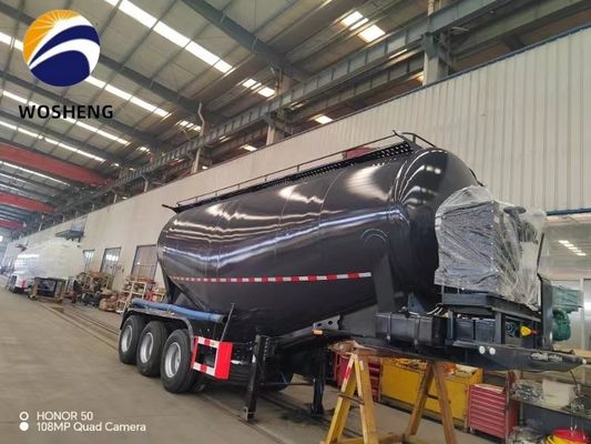 King Pin JOST 2 &quot;ou 3,5&quot; type de boulonnage 3 Axle 45 CBM Ciment transportant semi-remorque
