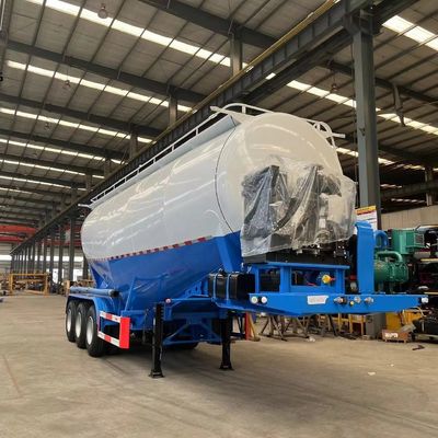 3 essieux 45-60cbm Cement Tanker Semi-remorque avec moteur diesel Deutz/Huafeng/Weichai