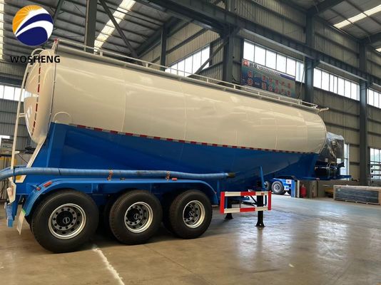 3 essieux 45-60cbm Cement Tanker Semi-remorque avec moteur diesel Deutz/Huafeng/Weichai