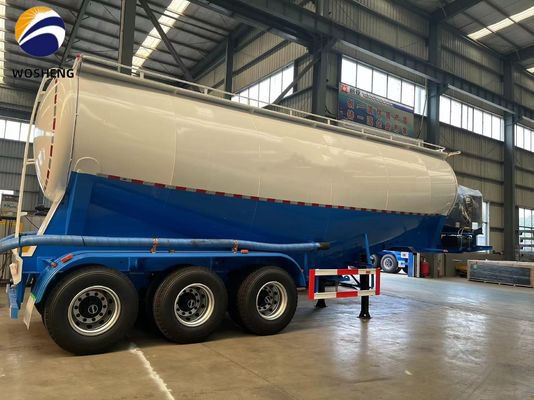 3 essieux 45-60cbm Cement Tanker Semi-remorque avec moteur diesel Deutz/Huafeng/Weichai