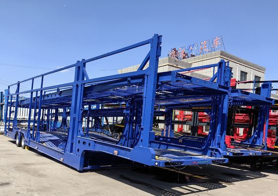 Charge utile maximale 30000 kg Semi-remorques à deux étages en acier pour le transport de camions
