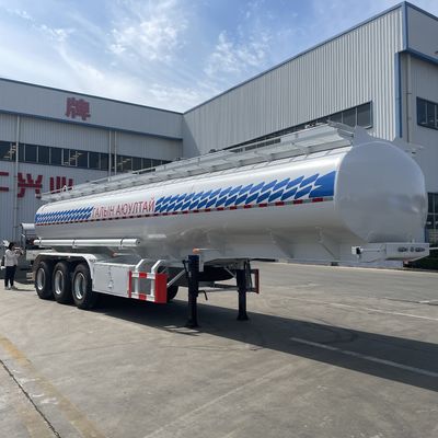 3 essieux Stable acier au carbone alliage d'aluminium acier inoxydable pétrolier semi-remorque avec Nice
