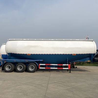 WOSHENG 50 tonnes de vrac camion de stockage en acier silo poudre sèche ciment vrac camion-citerne remorque