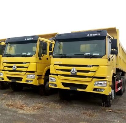 6X4 roue motrice Sinotruk d'occasion HOWO 371 chevaux camion de décharge pour l'exploitation minière en Russie