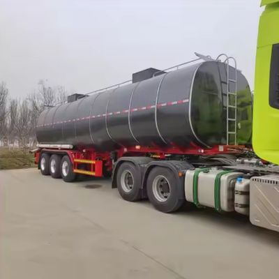 3 essieux inférieurs Transports Asphalte Bitume Tanker Semi-remorque avec remorque de camion chauffée
