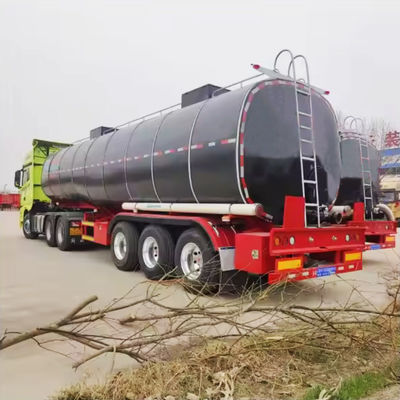 3 essieux inférieurs Transports Asphalte Bitume Tanker Semi-remorque avec remorque de camion chauffée