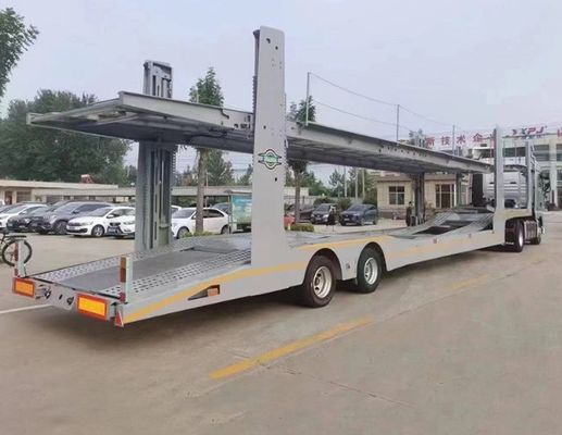 2 essieux remorque de transport de véhicules à deux étages remorque de transport de véhicules à deux étages avec système de freinage ABS