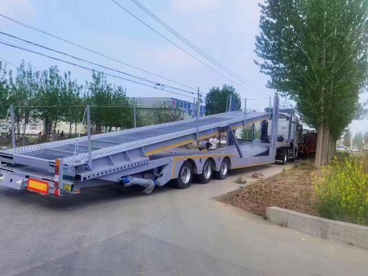 2 essieux remorque de transport de véhicules à deux étages remorque de transport de véhicules à deux étages avec système de freinage ABS