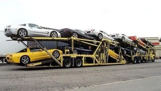 2 essieux remorque de transport de véhicules à deux étages remorque de transport de véhicules à deux étages avec système de freinage ABS