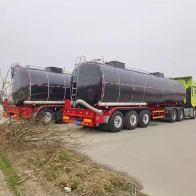 3 essieux inférieurs Transports Asphalte Bitume Tanker Semi-remorque avec remorque de camion chauffée