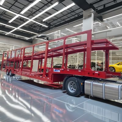 30000 kg Charge utile maximale Suspension aérienne Carrosserie à deux étages Semi-remorque pour le transport