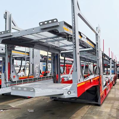 30000 kg Charge utile maximale Suspension aérienne Carrosserie à deux étages Semi-remorque pour le transport