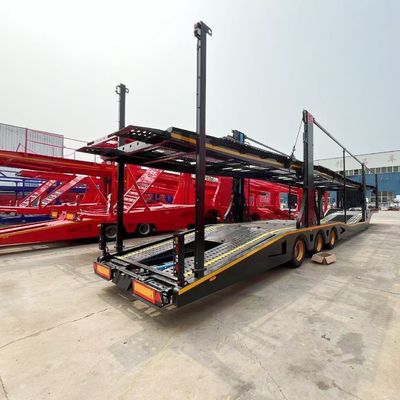 2 essieux Suspension aérienne remorques de voiture Semi-remorque pour transporter 8 voitures efficacement
