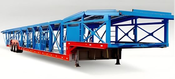 Levé hydraulique 2 axes 8 Unités de transport véhicule de transport de voiture remorque véhicule de transport de voiture semi-remorque pour